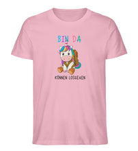 Lade das Bild in den Galerie-Viewer, Bin da Einhorn - Unisex Organic Shirt - Pink / XS - Rocker