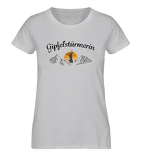 Lade das Bild in den Galerie-Viewer, Gipfelstürmerin - Damen Premium Organic Shirt - Grau / XS -
