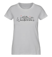 Lade das Bild in den Galerie-Viewer, Wandermaus - Damen Premium Organic Shirt - Grau (Meliert) /