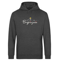 Lade das Bild in den Galerie-Viewer, Findest du die Alpenblumen auch so schön? Dann ist das dein Hoodie für das nächste Bergabenteuer und Blumenverliebte.
