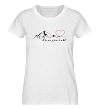 Lade das Bild in den Galerie-Viewer, #bergverliebt - Damen Premium Organic Shirt - Weiß / XS -

