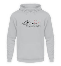 Lade das Bild in den Galerie-Viewer, #bergverliebt - Unisex Organic Hoodie - Heather Sport Grey /
