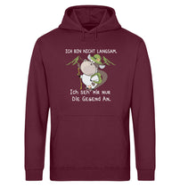 Lade das Bild in den Galerie-Viewer, Du kannst nicht verstehen, warum dich beim Wandern alles als langsam bezeichnen? Dabei geht es dir doch darum, die Natur zu bewundern! Mit diesem Hoodie sind die Diskussionen endgültig vorüber!
